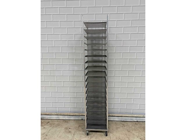 18 delige aluminium opbergrek - afbeelding 1 van  4