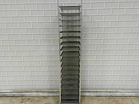 18 delige aluminium opbergrek - afbeelding 1 van  6