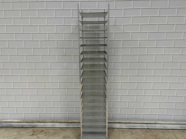 18 delige aluminium opbergrek - afbeelding 1 van  5