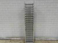 18 delige aluminium opbergrek - afbeelding 1 van  5