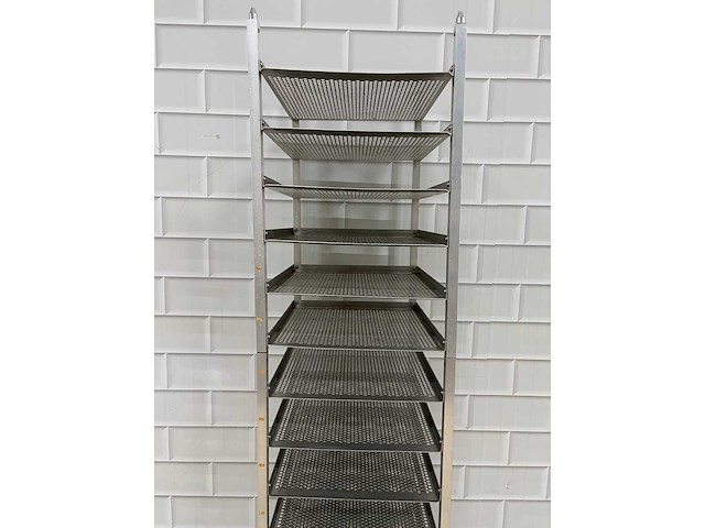 18 delige aluminium opbergrek - afbeelding 3 van  5