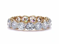 18 karaat geelgouden eeuwigheidsring met 5,05 ct. diamant - afbeelding 4 van  7