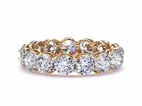 18 karaat geelgouden eeuwigheidsring met 5,05 ct. diamant - afbeelding 5 van  7