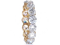 18 karaat geelgouden eeuwigheidsring met 5,05 ct. diamant - afbeelding 3 van  7