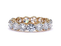 18 karaat geelgouden eeuwigheidsring met 5,05 ct. diamant - afbeelding 7 van  7