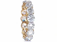 18 karaat geelgouden eeuwigheidsring met 7,03 ct. diamant - afbeelding 5 van  5