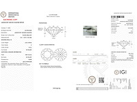 18 karaat geelgouden oorstekers met 4,03 ct. diamant - afbeelding 3 van  5