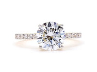 18 karaat geelgouden ring met 2,32 ct. diamant - afbeelding 1 van  9