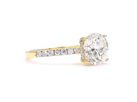 18 karaat geelgouden ring met 2,32 ct. diamant - afbeelding 3 van  9