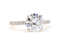 18 karaat geelgouden ring met 2,32 ct. diamant - afbeelding 6 van  9
