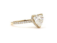 18 karaat geelgouden ring met 2,51 ct. diamant - afbeelding 3 van  6