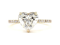 18 karaat geelgouden ring met 2,51 ct. diamant - afbeelding 6 van  6