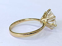 18 karaat geelgouden ring met 3,02 ct. diamant - afbeelding 4 van  7