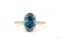 18 karaat geelgouden ring met 3,29 ct. diamant - afbeelding 1 van  8