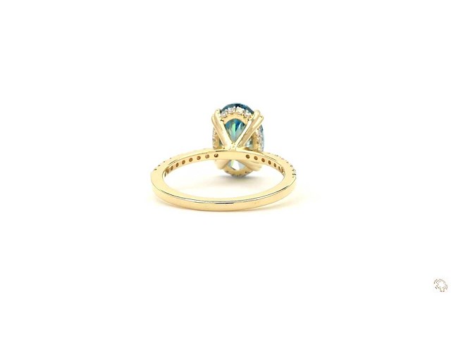 18 karaat geelgouden ring met 3,29 ct. diamant - afbeelding 5 van  8