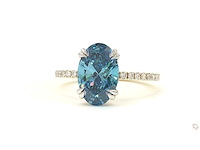 18 karaat geelgouden ring met 3,29 ct. diamant - afbeelding 7 van  8