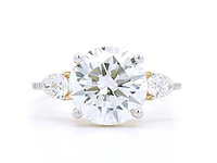 18 karaat geelgouden ring met 3,33 crt. diamant - afbeelding 1 van  8