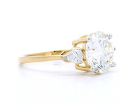 18 karaat geelgouden ring met 3,33 crt. diamant - afbeelding 3 van  6