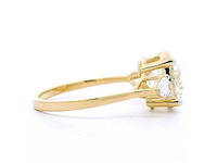 18 karaat geelgouden ring met 3,33 crt. diamant - afbeelding 6 van  8