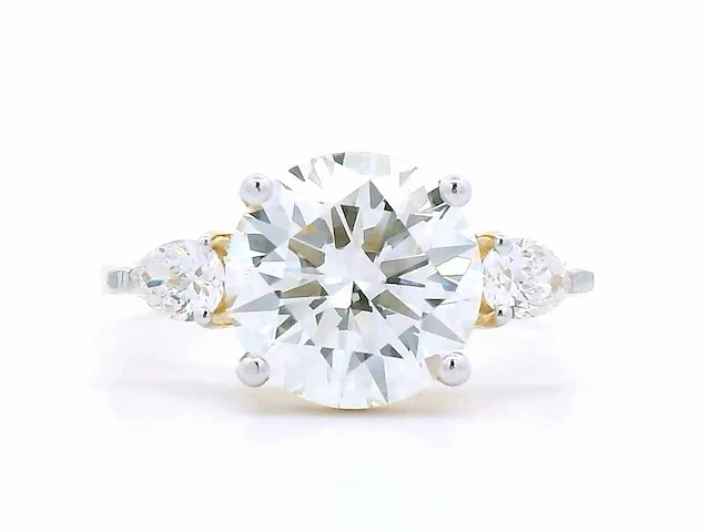 18 karaat geelgouden ring met 3,33 crt. diamant - afbeelding 1 van  8