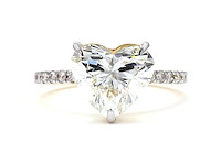 18 karaat geelgouden ring met 3,37 ct. diamant - afbeelding 1 van  8