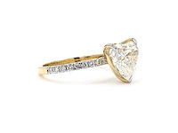 18 karaat geelgouden ring met 3,37 ct. diamant - afbeelding 3 van  8