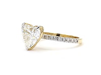 18 karaat geelgouden ring met 3,37 ct. diamant - afbeelding 4 van  8