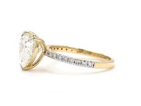 18 karaat geelgouden ring met 3,37 ct. diamant - afbeelding 6 van  8