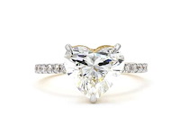 18 karaat geelgouden ring met 3,37 ct. diamant - afbeelding 8 van  8