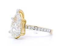 18 karaat geelgouden ring met 3,42 crt diamant - afbeelding 2 van  7