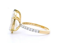 18 karaat geelgouden ring met 3,42 crt diamant - afbeelding 5 van  7