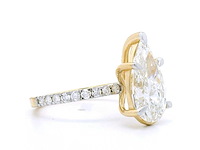 18 karaat geelgouden ring met 3,42 crt diamant - afbeelding 7 van  7