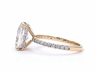 18 karaat geelgouden ring met 3,49 ct. diamant - afbeelding 12 van  15