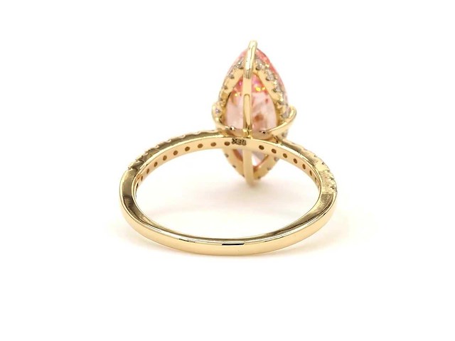 18 karaat geelgouden ring met 3,51 ct. diamant - afbeelding 6 van  9