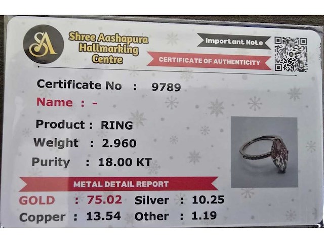 18 karaat geelgouden ring met 3,51 ct. diamant - afbeelding 7 van  9
