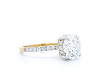 18 karaat geelgouden ring met 3,55 crt. diamant - afbeelding 1 van  7