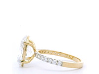 18 karaat geelgouden ring met 3,91 crt diamant - afbeelding 4 van  8