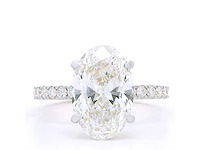 18 karaat geelgouden ring met 3,91 crt diamant - afbeelding 8 van  8