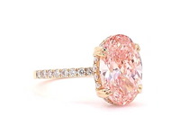 18 karaat geelgouden ring met 3,97 ct. diamant - afbeelding 5 van  8