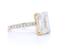 18 karaat geelgouden ring met 4,34 crt. diamant - afbeelding 3 van  8