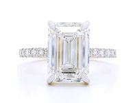 18 karaat geelgouden ring met 4,34 crt. diamant - afbeelding 5 van  8