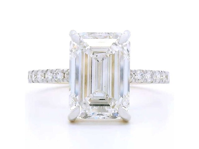 18 karaat geelgouden ring met 4,34 crt. diamant - afbeelding 6 van  8