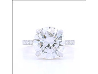 18 karaat geelgouden ring met 4,36 crt. diamant - afbeelding 5 van  6