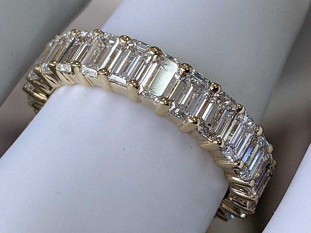 18 karaat geelgouden ring met 4,50 ct. diamant - afbeelding 3 van  6