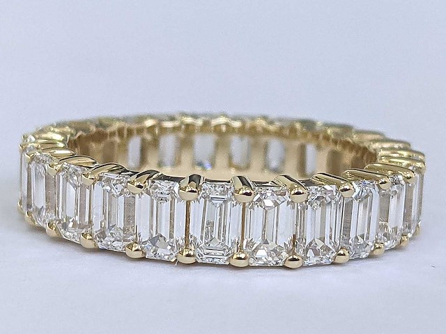 18 karaat geelgouden ring met 4,50 ct. diamant - afbeelding 6 van  6