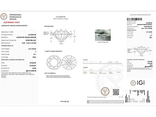 18 karaat geelgouden ring met 4,56 crt. diamant - afbeelding 2 van  8