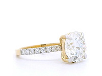 18 karaat geelgouden ring met 4,56 crt. diamant - afbeelding 3 van  8