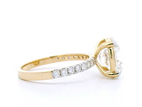 18 karaat geelgouden ring met 4,56 crt. diamant - afbeelding 5 van  8