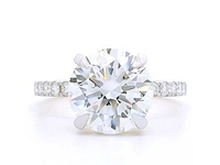 18 karaat geelgouden ring met 4,56 crt. diamant - afbeelding 8 van  8