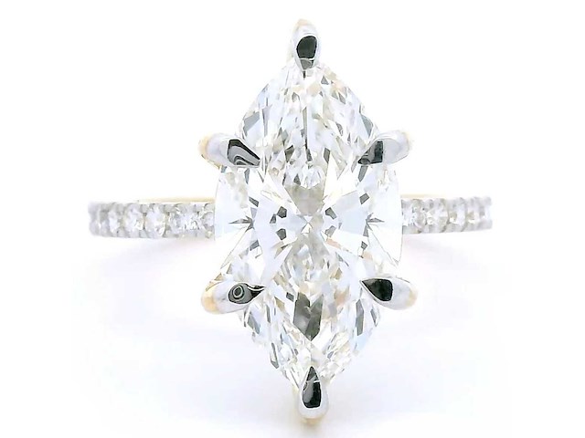 18 karaat geelgouden ring met 4,66 crt diamant - afbeelding 5 van  8